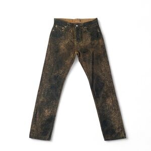 Ralph Lauren Purple Label Women’s 750 Straight Ankle Leather Style Jeans 29x28